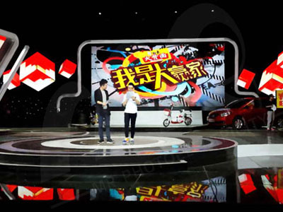 河南都市頻道彩色LED室內(nèi)顯示屏